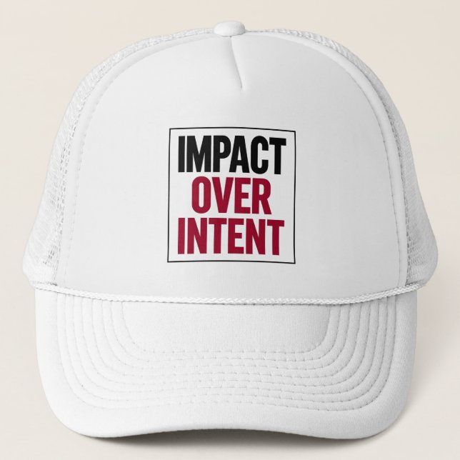 Casquette Impact plutôt qu'intention (Devant)