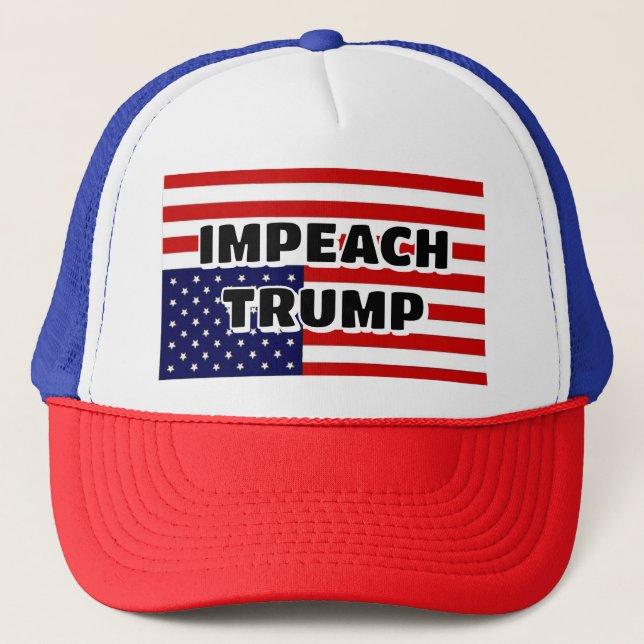 Casquette IMPEACH TRUMP (vous pouvez modifier les mots) (Devant)