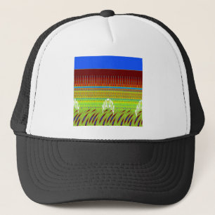 Casquette Impression d'art à motif géométrique coloré