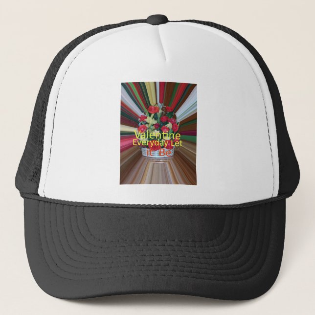 Casquette Impression d'art de la Saint-Valentin (Devant)