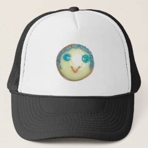 Casquette Impression d'art de l'emoji aux cheveux bleus / Gr