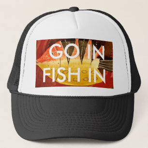 Casquette Impression d'art de poisson Tigre rayé sensationne