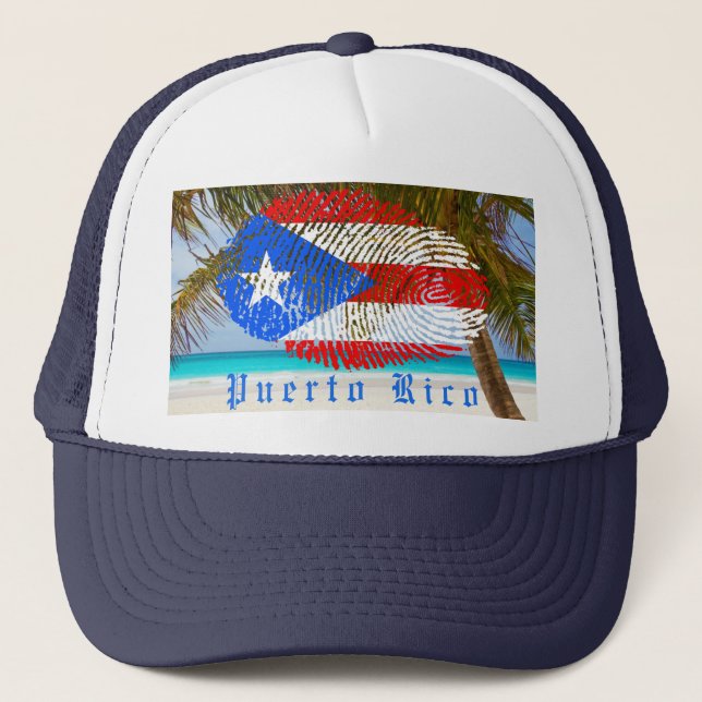 Casquette Impression du doigt Porto Rico (Devant)