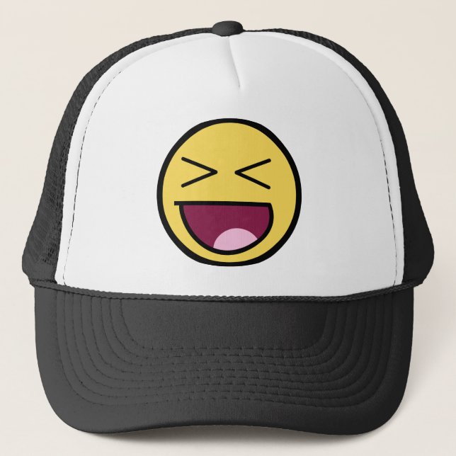 Casquette impressionnant heureux de visage (Devant)