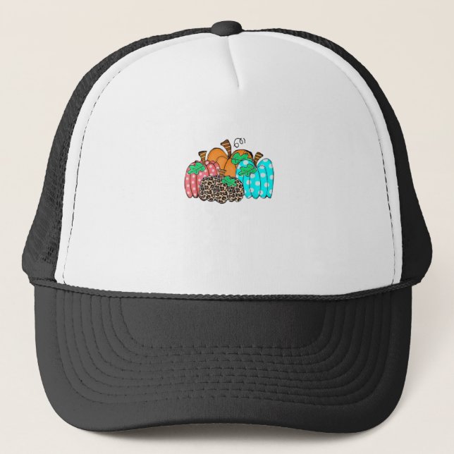 Casquette Imprimé graphique de léopard de citrouille pour fe (Devant)