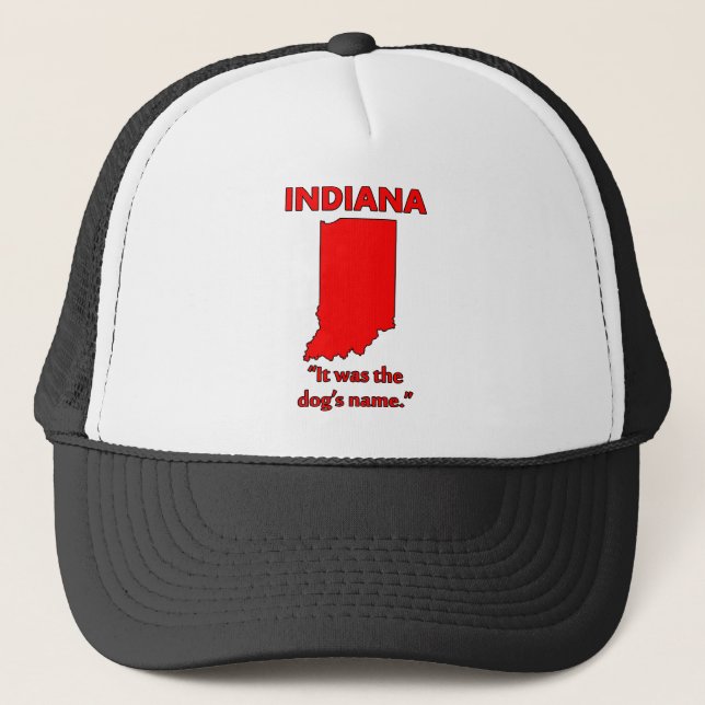 Casquette Indiana - C'Était Le Nom Du Chien (Devant)