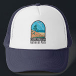 Casquette Indiana Dunes National Park Vintage<br><div class="desc">Indiana Dunes vector artwork in a window style design. The park is a United States national park located in northwestern Indiana managed by the National Park Service.</div>