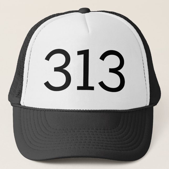 Casquette Indicatif régional 313 (Détroit) (Devant)