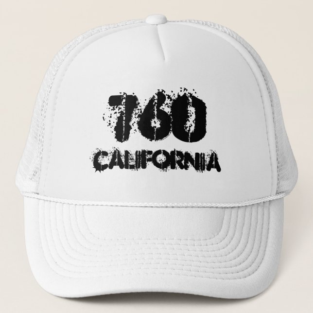 Casquette Indicatif régional de la Californie 760.  Idée de (Devant)
