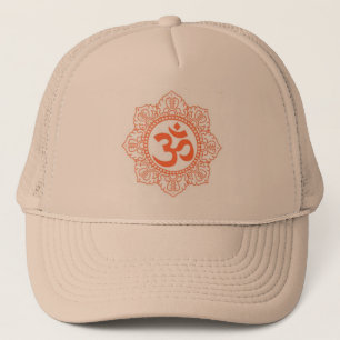 CASQUETTE INDOU - SYMBOLES OM, OHM DE BOUDDHA