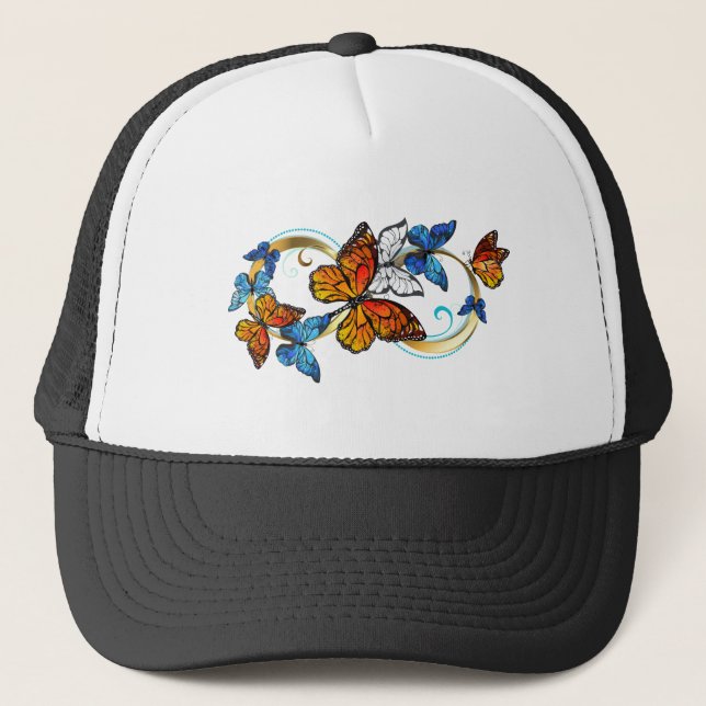 Casquette Infinité de papillons monarques (Devant)