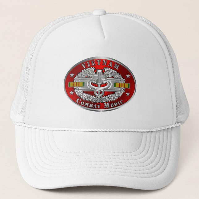 Casquette Infirmier de combat au Vietnam (Devant)