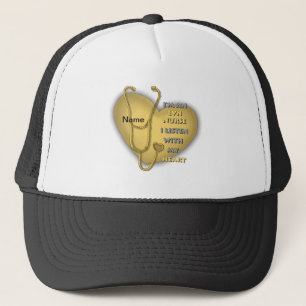 Casquette infirmier du LVN du coeur jaune