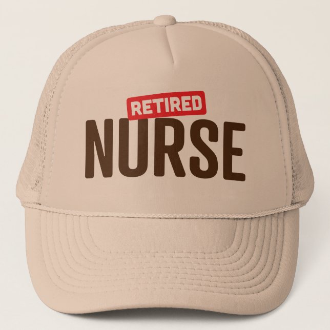 Casquette infirmière à la retraite (Devant)