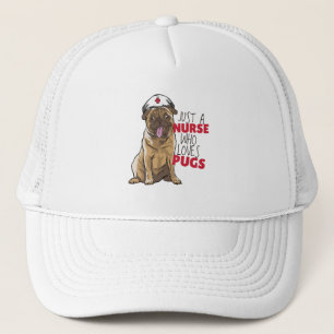 Casquette Infirmière Chiot Pug Mignon