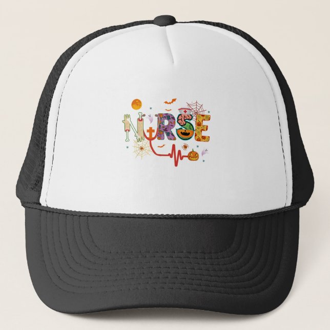 Casquette Infirmière Costume Halloween Stethoscope Pump puls (Devant)