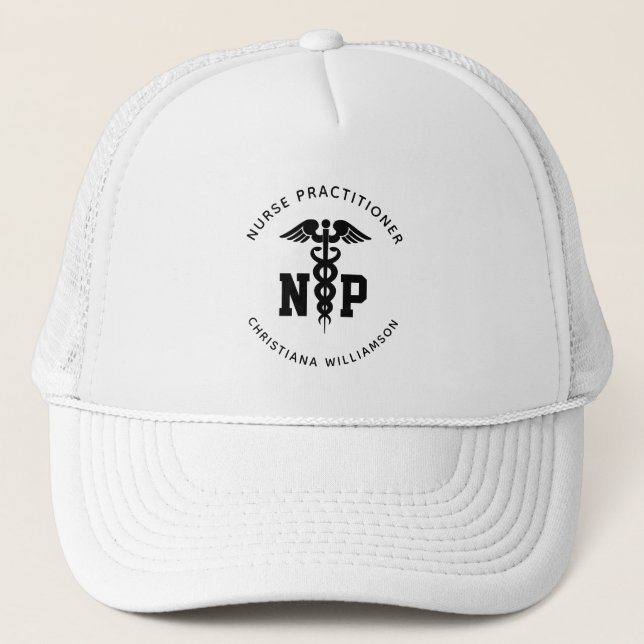 Casquette Infirmière de NP personnalisée Praticien Diplôme C (Devant)