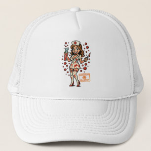 Casquette Infirmière Halloween - Caricature Déplaisante