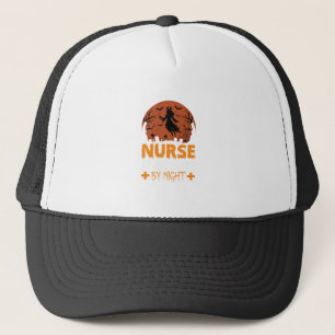 Casquette Infirmière Halloween de Jour Sorcière de Nuit