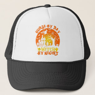Casquette Infirmière par jour sorcière par nuit Halloween Ci