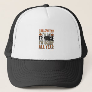 Casquette Infirmière Urgences Drôle Halloween Épouvantable T