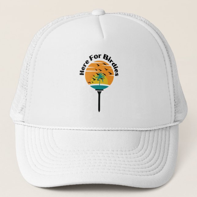 Casquette Infusion de golf "Ici pour les oiseaux" Coucher de (Devant)