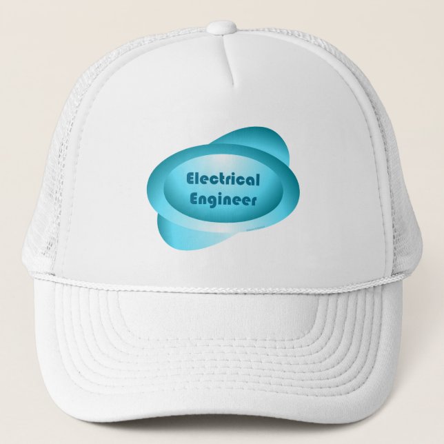 Casquette Ingénieur électricien bleu (Devant)