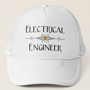 Casquette Ingénieur électricien ligne décorative 