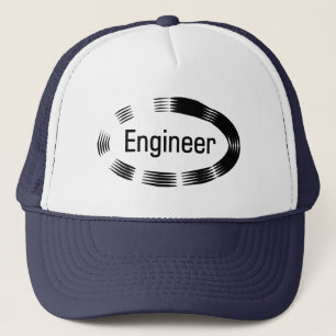 Casquette Ingénieur noir ovale