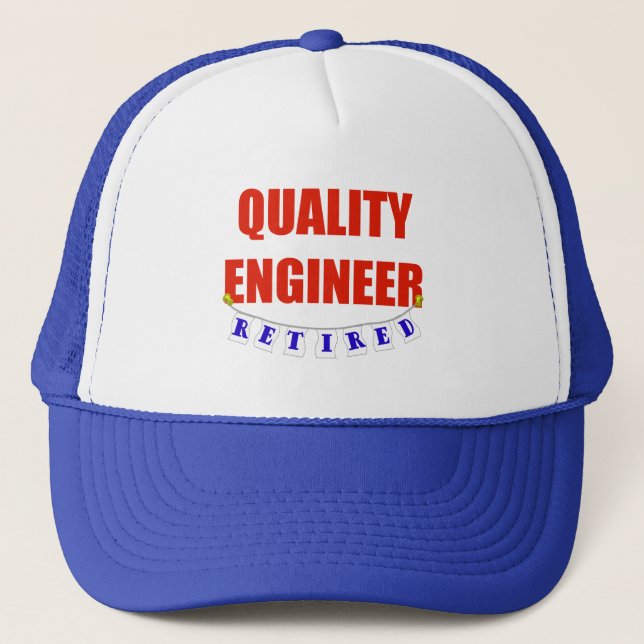 CASQUETTE INGÉNIEUR RETRAITÉ DE QUALITÉ (Devant)