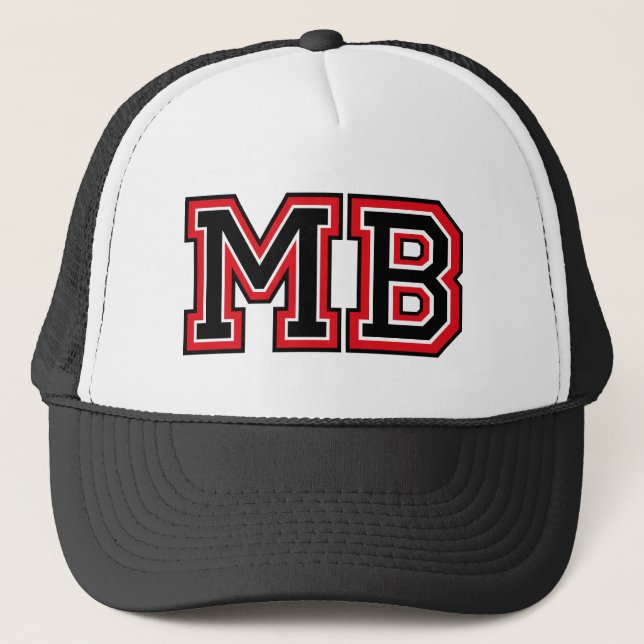 Casquette Initals du monogramme "mb" (Devant)