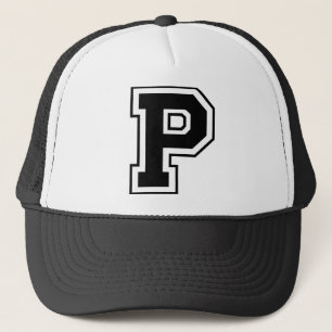 Casquette Initiale du monogramme "P"