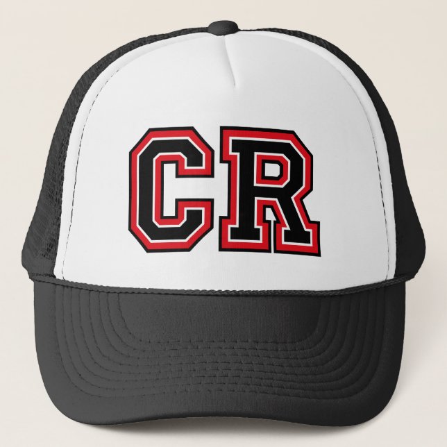 Casquette Initiales de "CR" de monogramme (Devant)