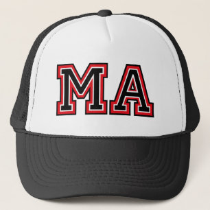 Casquette Initiales du monogramme 'MA'