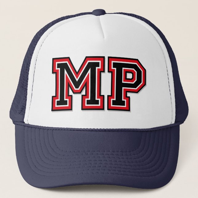 Casquette Initiales "MP" Monogramme (Devant)