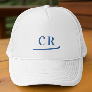 Casquette Initiales personnalisées monogramme nom minimalist