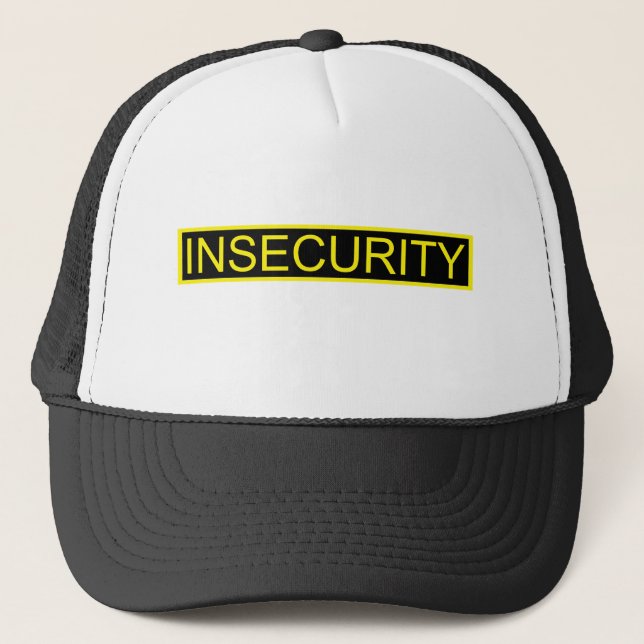 Casquette Insécurité drôle de garde jaune (Devant)