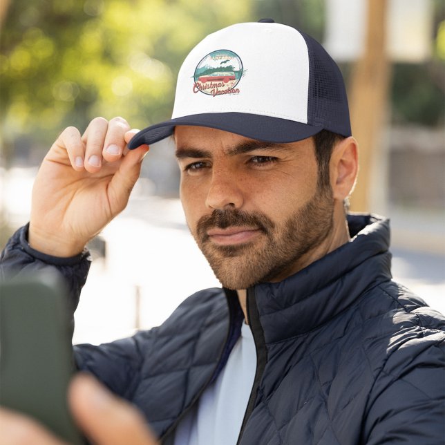 Casquette Insigne de vacances de Noël de la Lampe nationale (Person wearing hat)