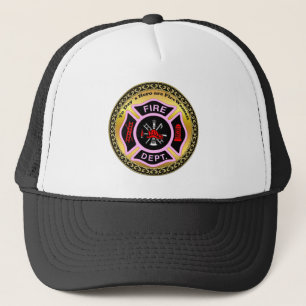 Casquette Insigne noir et rose de logo de corps de