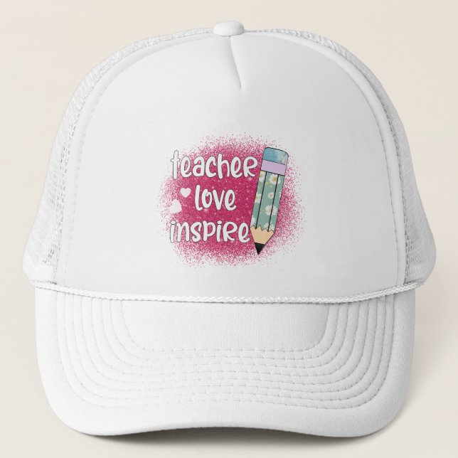 Casquette Inspiration d'amour de l'enseignant - Parties scin (Devant)