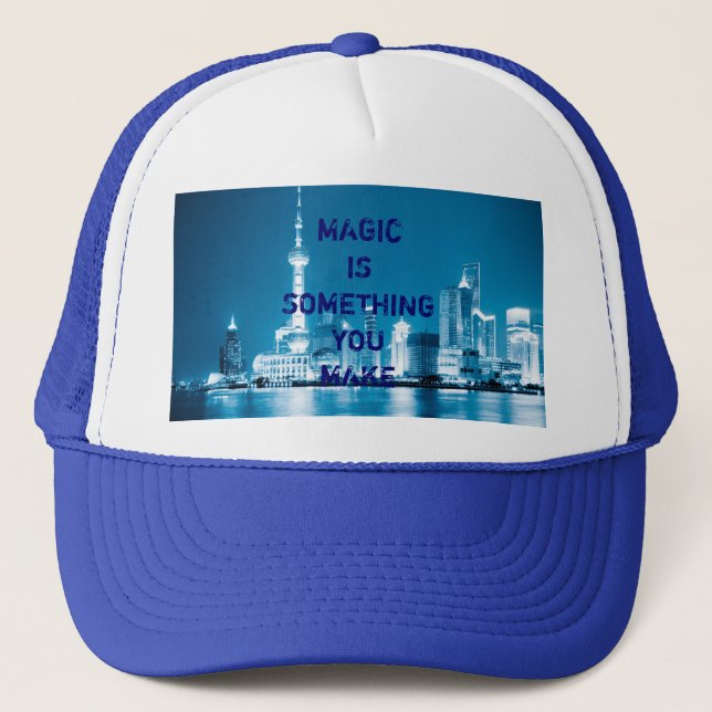 Casquette Inspiration espère citer ville nuit arrière - plan (Devant)