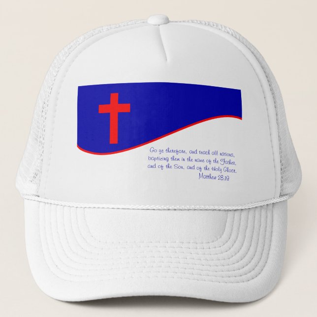 Casquette Inspiré du drapeau chrétien (Devant)