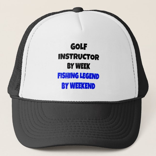 Casquette Instructeur de golf de légende de pêche (Devant)