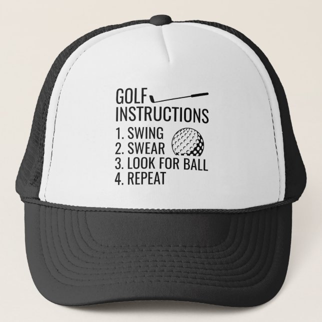 Casquette Instructions de golf (Devant)