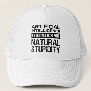 Casquette Intelligence Artificielle Stupidité Naturelle Drôl