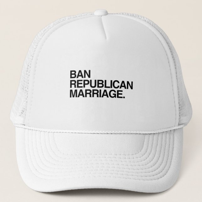 CASQUETTE INTERDIRE LE MARIAGE RÉPUBLICAIN (Devant)