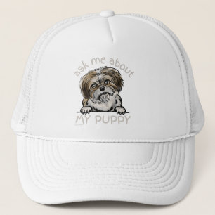Casquette INTERROGEZ-MOI SUR MON CHIOT cadeau drôle pour ama