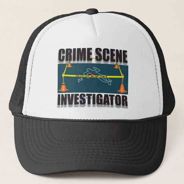 CASQUETTE INVESTIGATEUR DE SCÈNE DU CRIME (Devant)