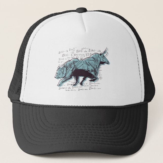 Casquette Investisseur Bull et ours Stock Trading (Devant)