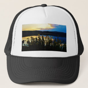 Casquette Iris jaunes sur la rive du lac Arrowhead